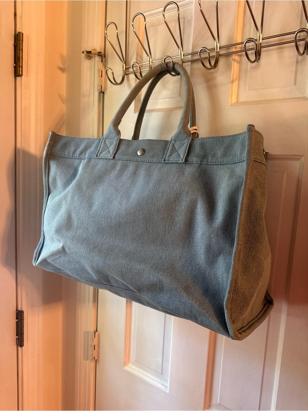 Rare Quilted koala “Koala Canvas” denim weekender bag with pom pom and unicorn - Picture 7 of 8